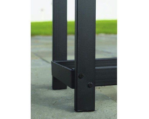 ShelterLogic brandhoutstapelhulp met deksel 120x36,3x118,9 cm