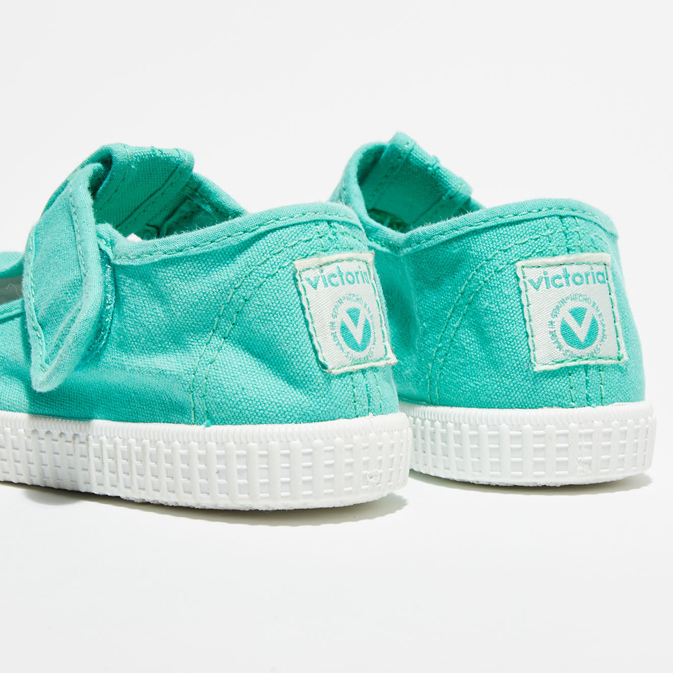 Victoria Sneakers babies Anais en Toile vertes