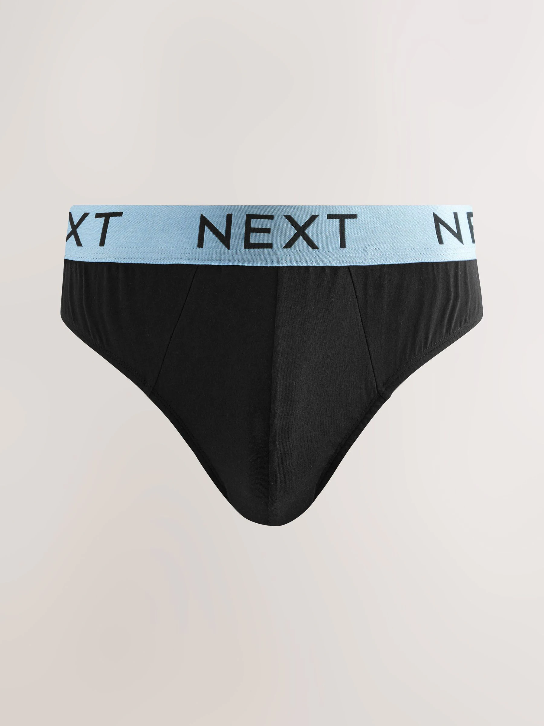 Zwart met felgekleurde tailleband - Verpakking van 10 - Katoenrijke slips