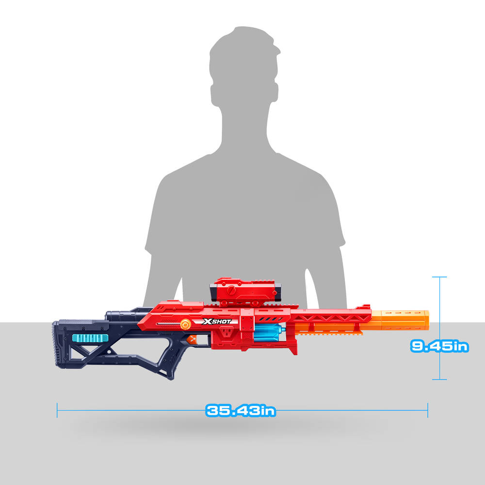 XSHOT Excel Red Range X8 blaster met 24 darts