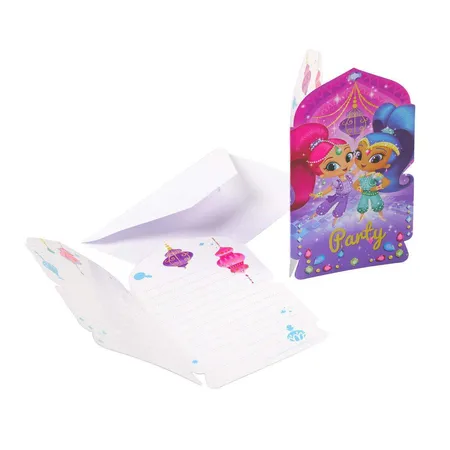 amscan Einladungskarten Shimmer & Shine 8er