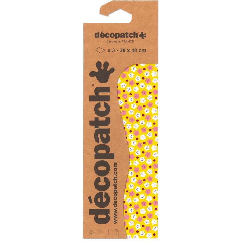 Pochette 3 Feuilles Identiques Ref 709 - Jaune