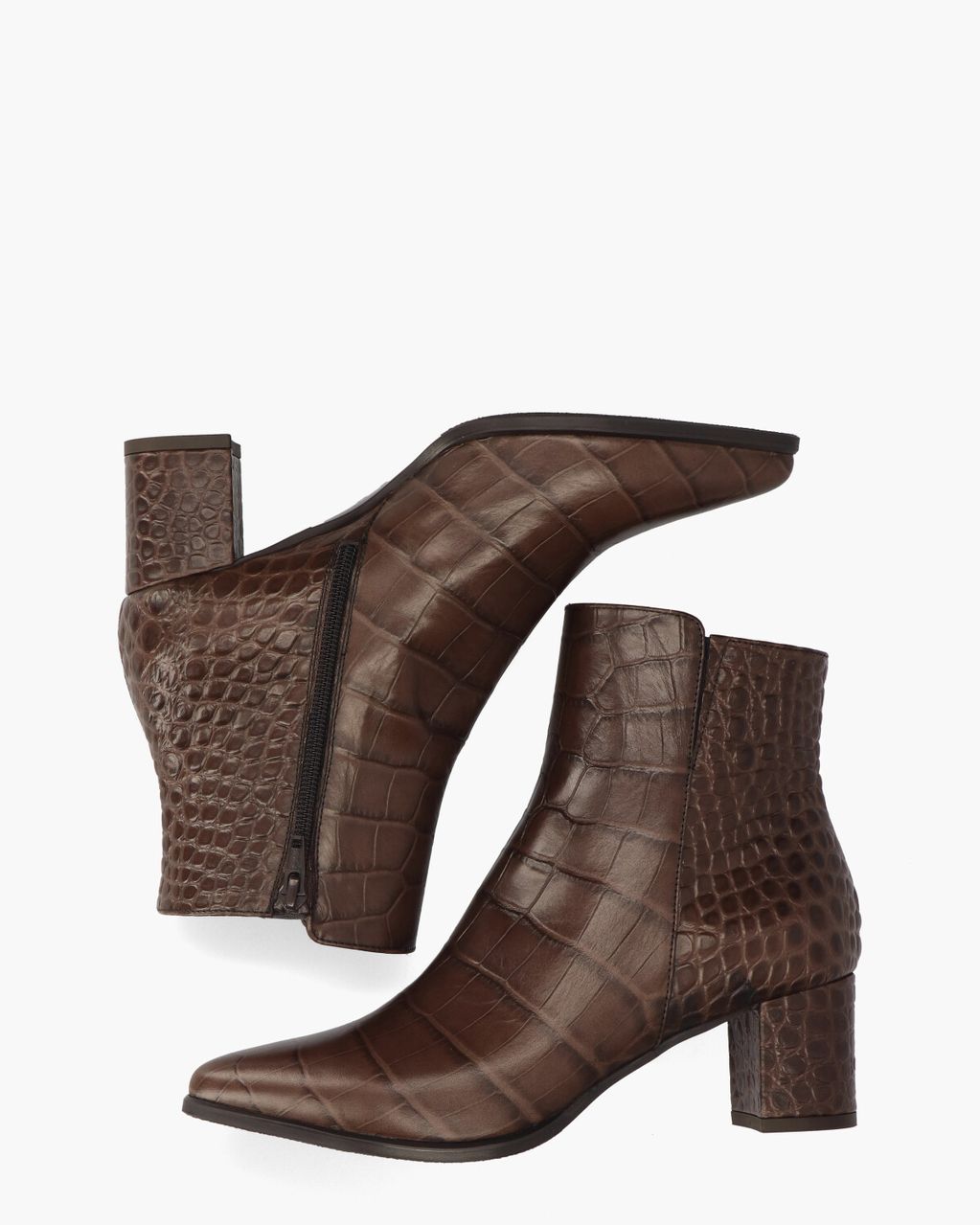Nalini 21I078C Donkerbruin Dames Enkelboots