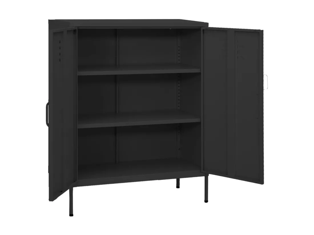 Armoire de rangement Anthracite 80x35x101,5 cm Acier