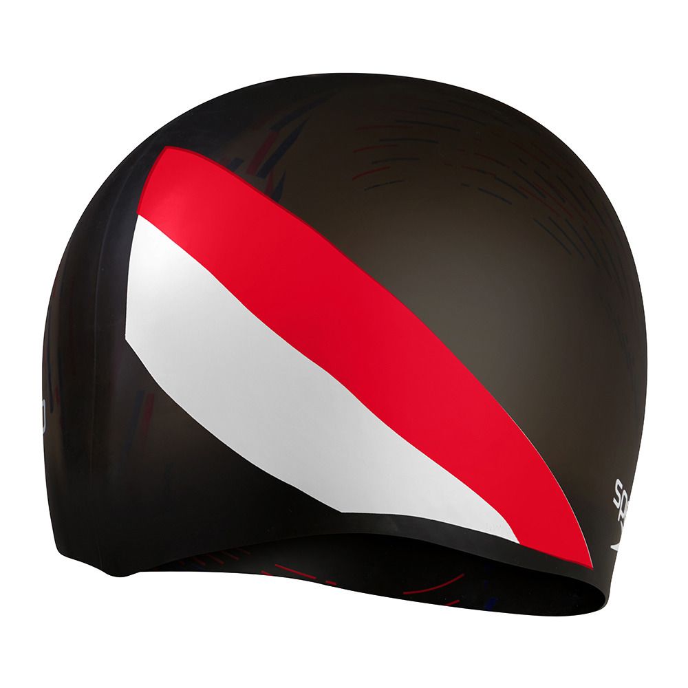 Speedo REVERSIBLE MOULDED SILICONE - Bonnet de bain blackred