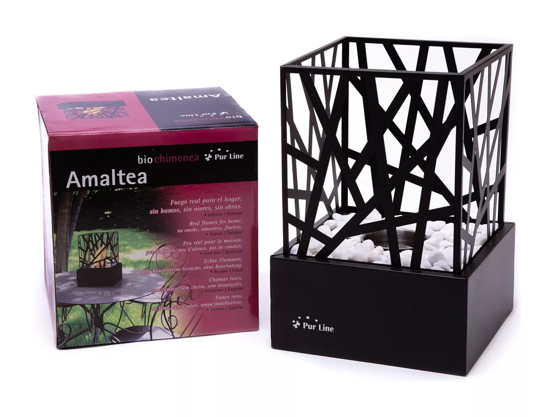 Cheminée de table à léthanol en acier émaillé