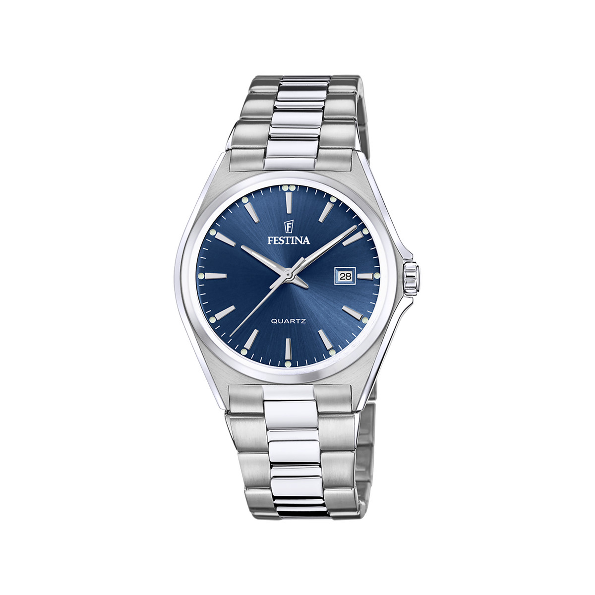 Montre FESTINA acier Classique homme bracelet acier gris