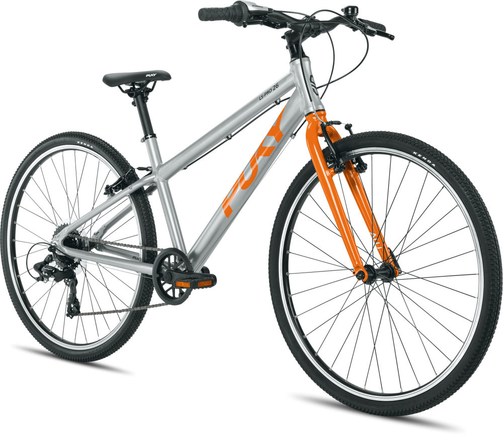 Puky LS-PRO 26-8 Børnecykel Sølv/Orange