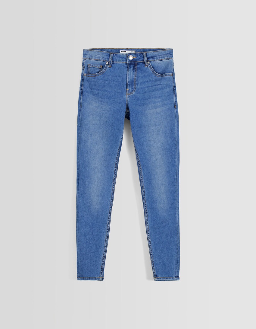 calça jeans skinny push-up