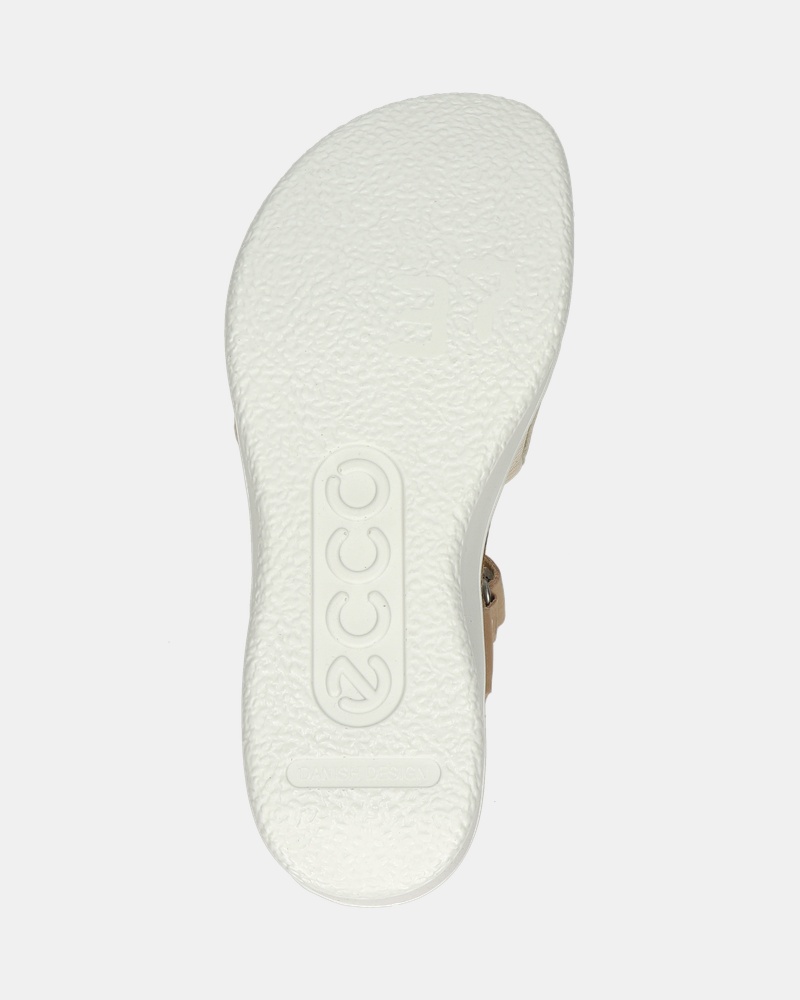 Ecco Flowt Wedge Sandalen  - goud