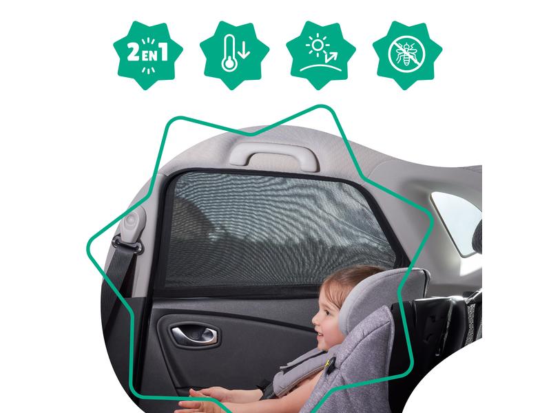 Badabulle Sonnenblende 2er Set Zwei Sonnenblenden im Set fürs Auto