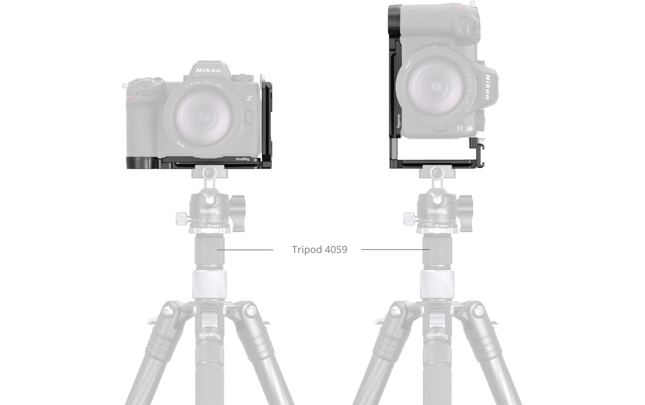 L-Winkel Montageplatte für Nikon Z 6IIISchützt die Kamera und bietet Anschlussmöglichkeiten