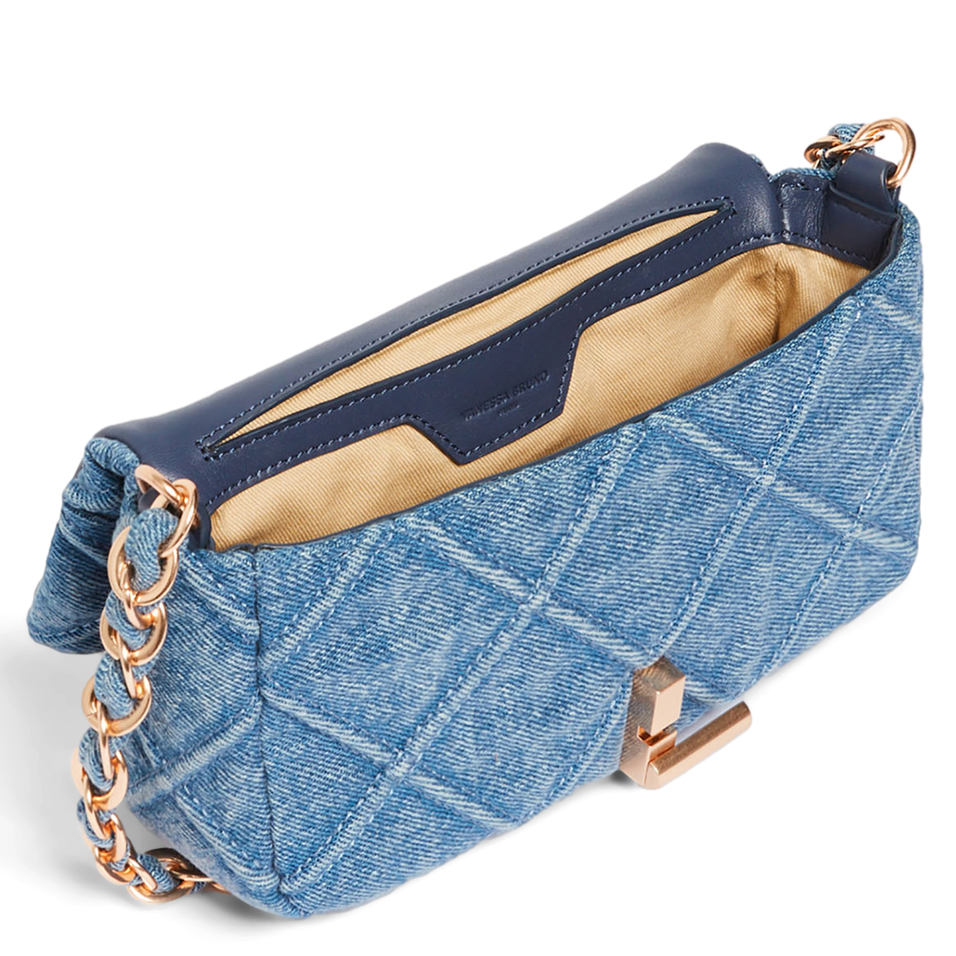 NANO MOON - Sac bandoulière en denim de coton | Bleu