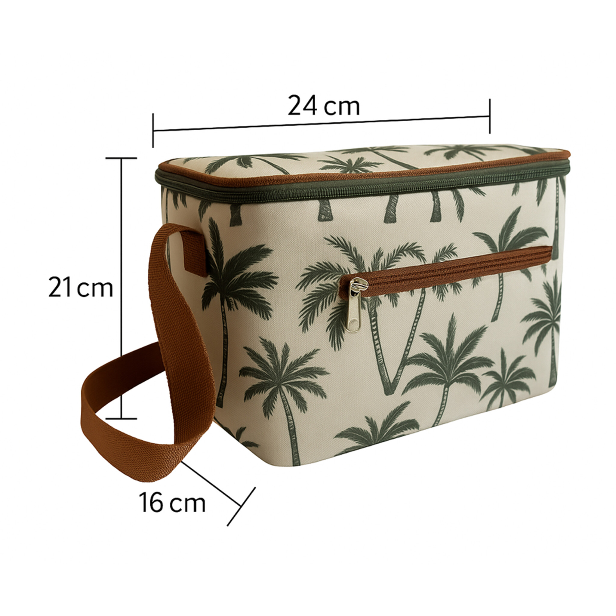 CUHOC 4 liter koeltas - palmboomprint