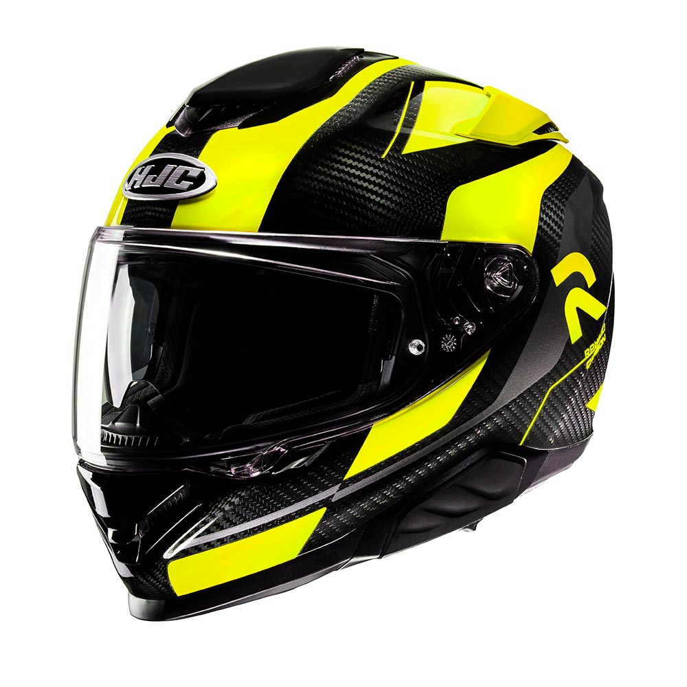 HJC - Casque RPHA 71 Carbon Hamil MC3H / Noir / Jaune fluo