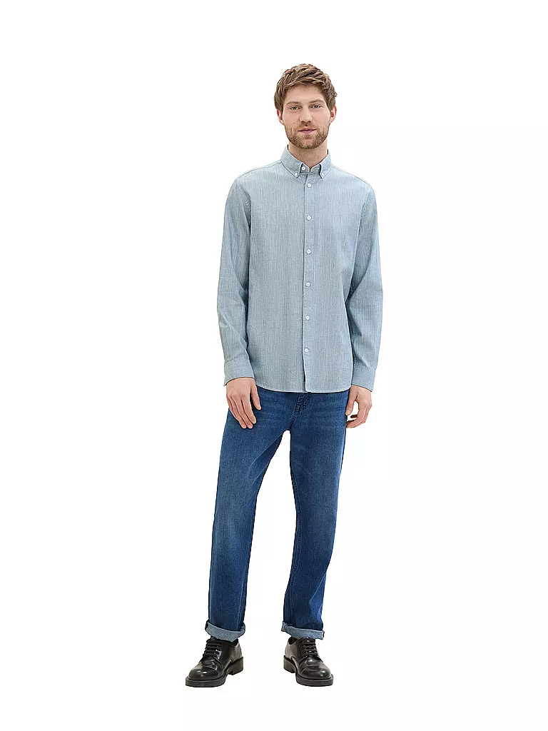 TOM TAILOR Hemd Regular Fit  blau