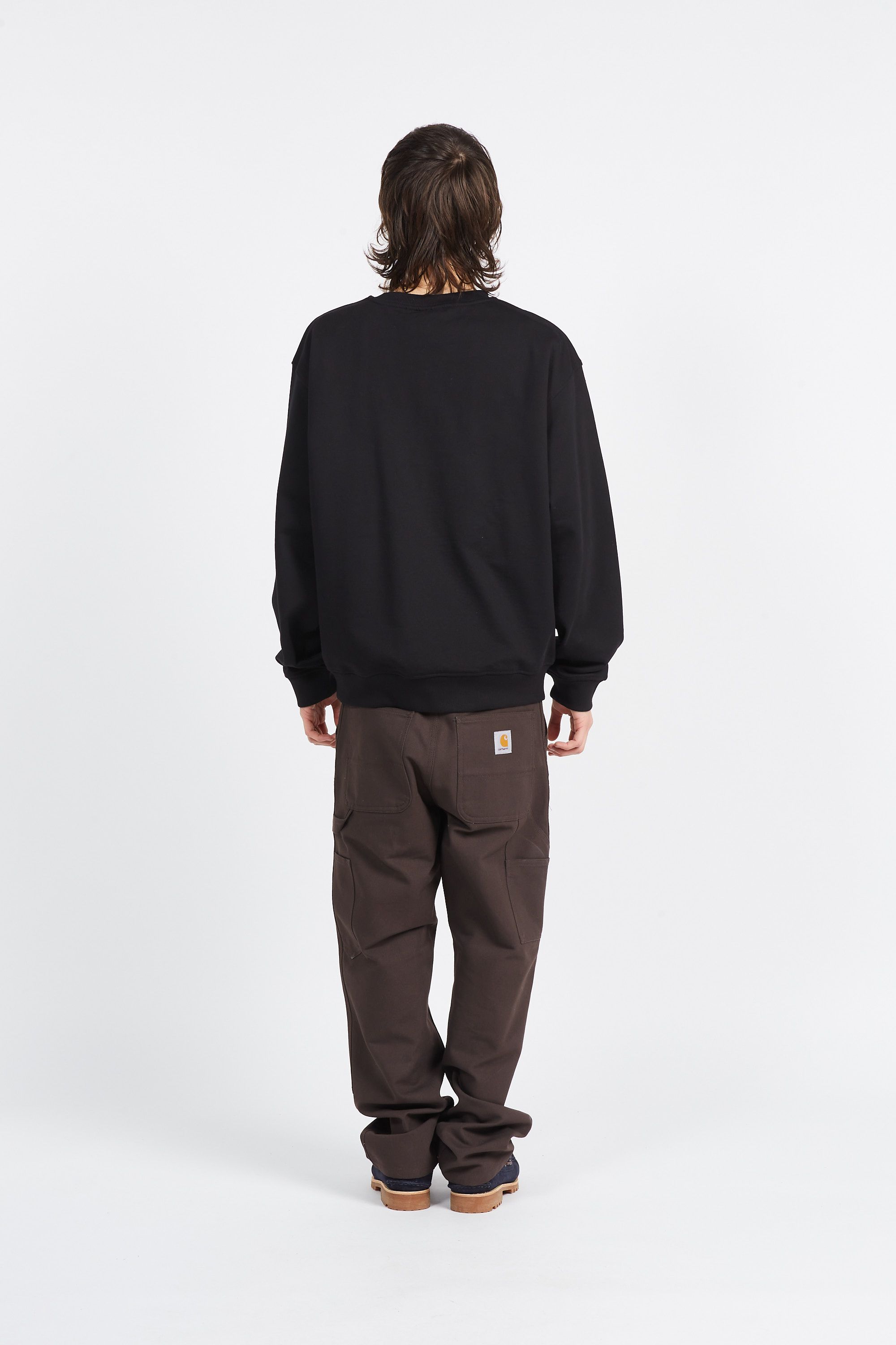 Daily Paper Sweatshirt landscape oversized sweater Noir