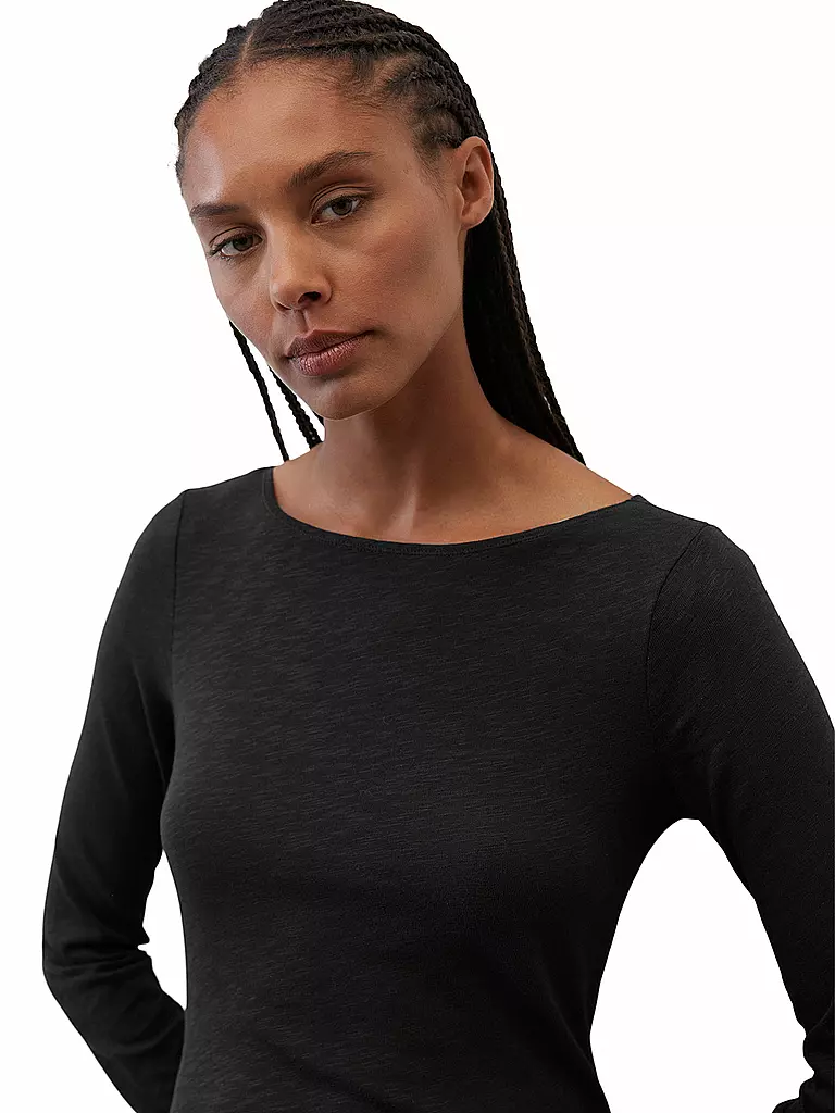 MARC O'POLO Langarmshirt schwarz
