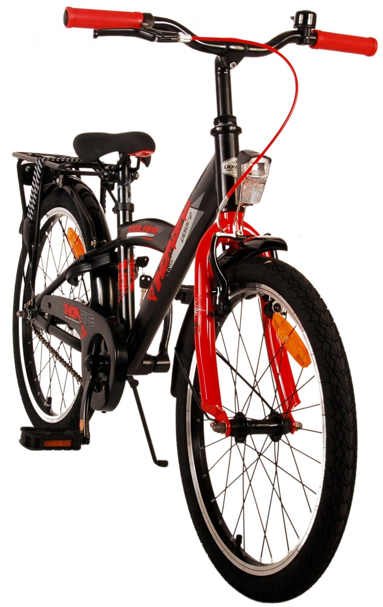 TPFSports Thombike Kinderfahrrad - Jungen - 20 Zoll - Rücktritt + Handbremsen - Schwarz/Grün