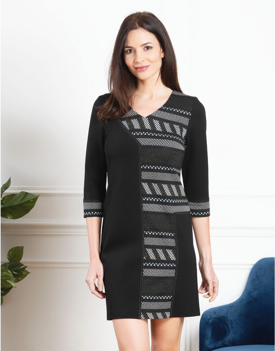 Robe jaquard et milano