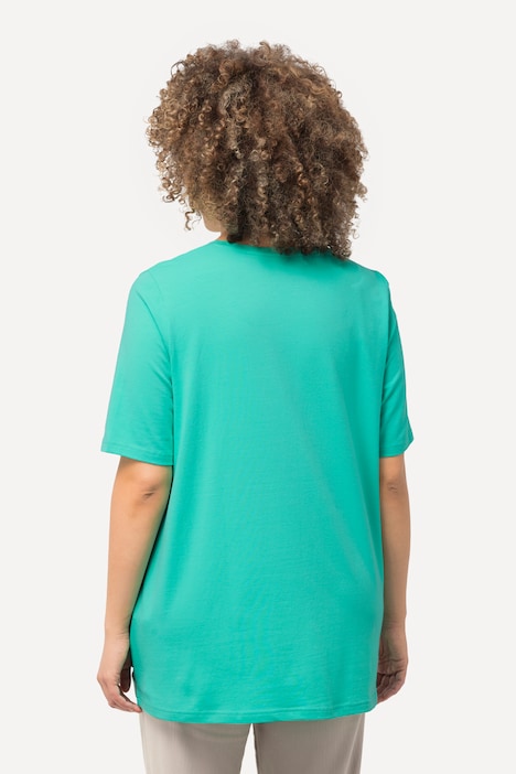 T-Shirt, A-Linie, Rundhalsausschnitt, Halbarm