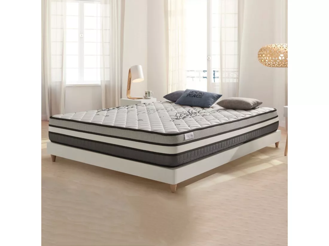 Cosmos - Matelas Solar à ressorts ensachés 160x200 cm - Épais 24 cm - Visco Thermorégulateur - Tissu Premium - Haute Qualité - Respirabilité optimale