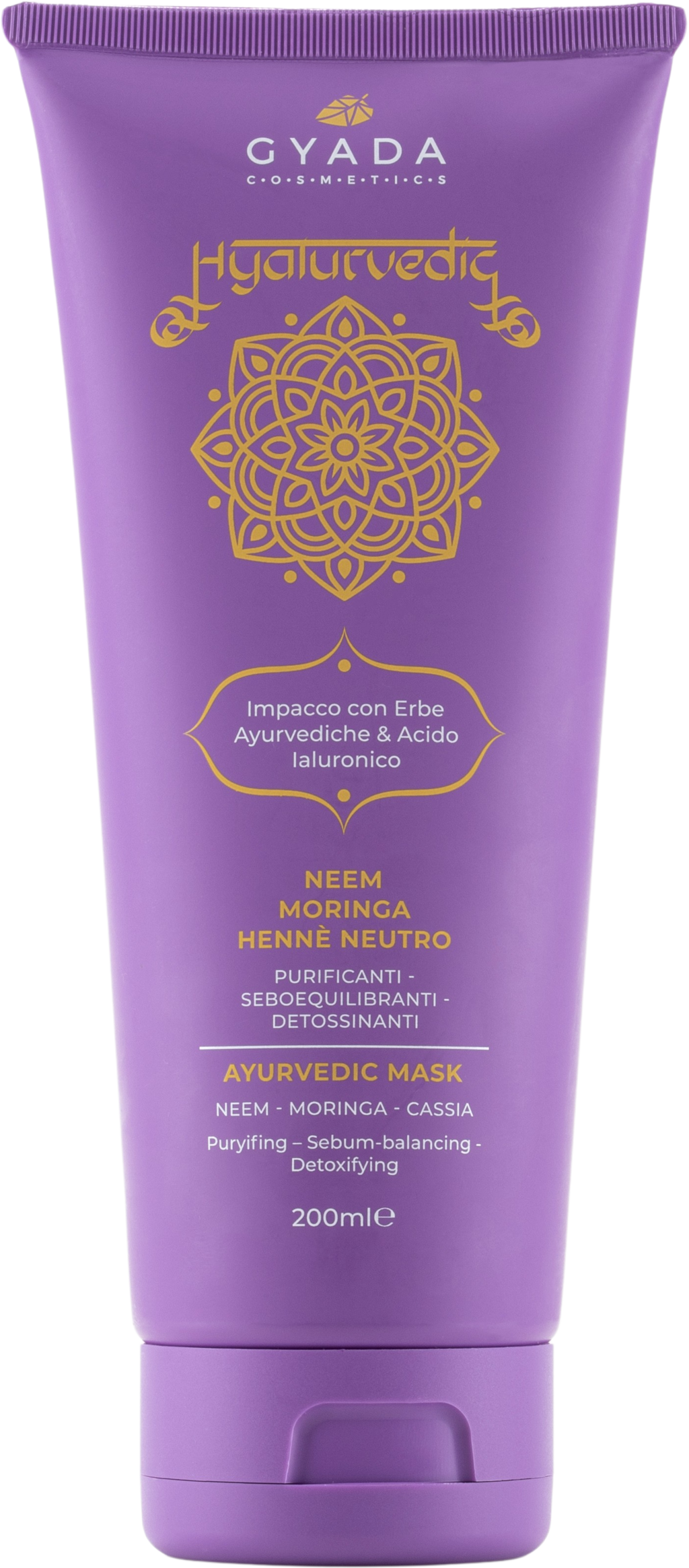 GYADA Cosmetics  Hyalurvedic Klärende Haarmaske, 200 ml