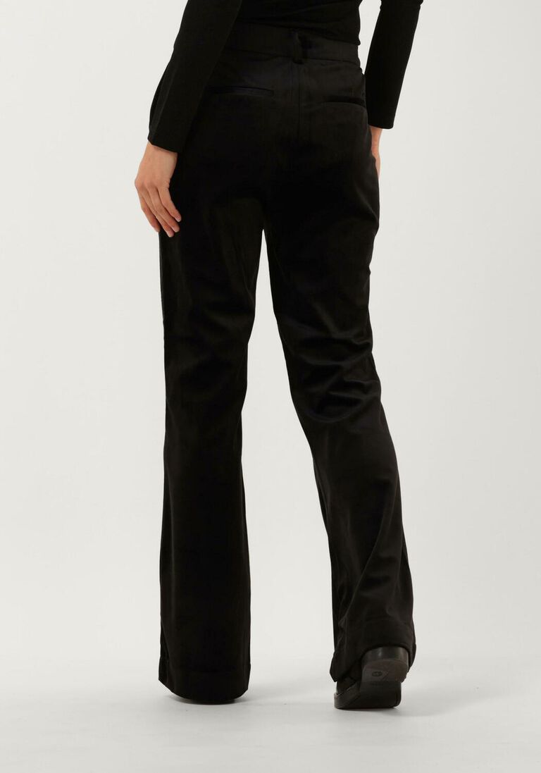 SCOTCH & SODA zwarte scotch & soda flared jeans velvet high-rise flared trousers