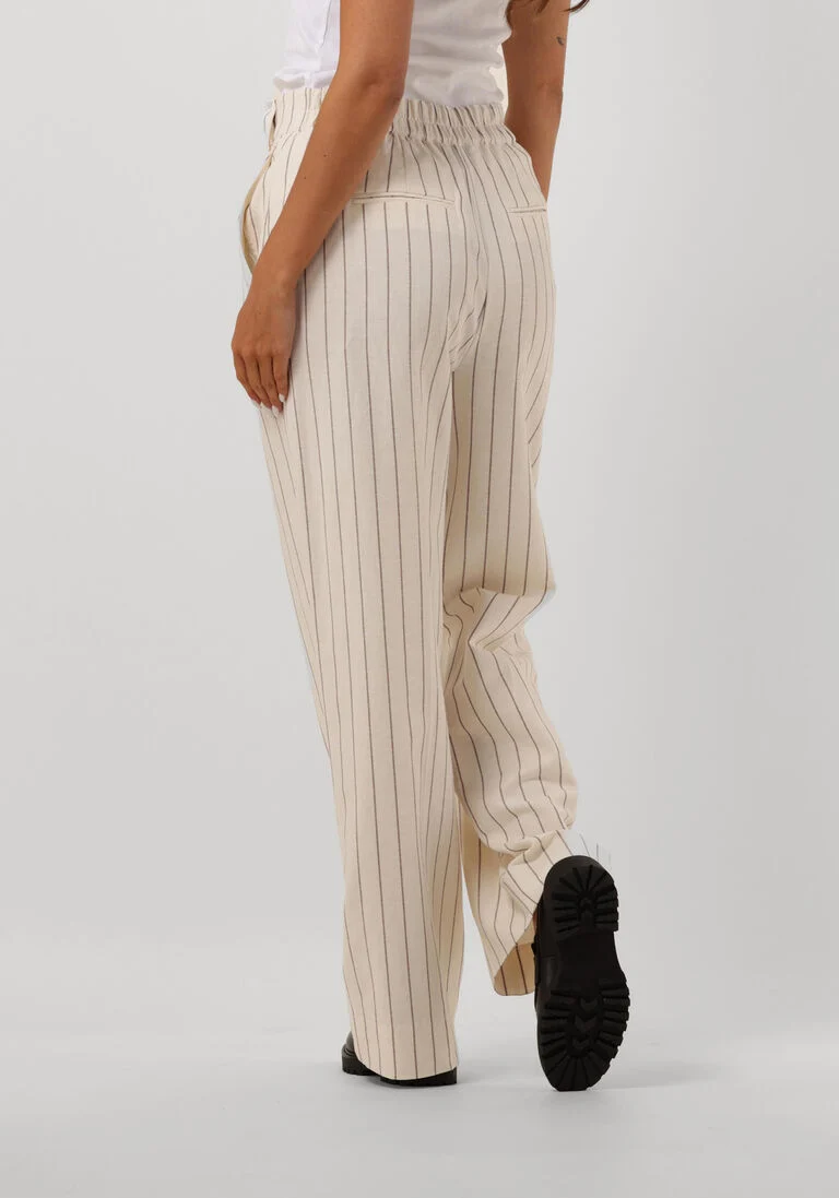 SECOND FEMALE gebroken wit second female pantalon spigato trousers