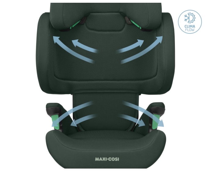 RodiFix R i-Size 3.5 - 12 Y  100 - 150 cm  15 - 36 kg    G-CELL Seitenaufprallschutz |    Mitwachsender Kindersitz |    ISOFIX Installation |    ClimaFlow zur Temperaturregulierung |