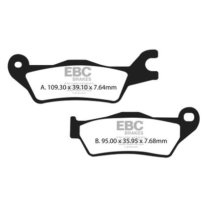 Plaquettes de freins EBC Organique avant