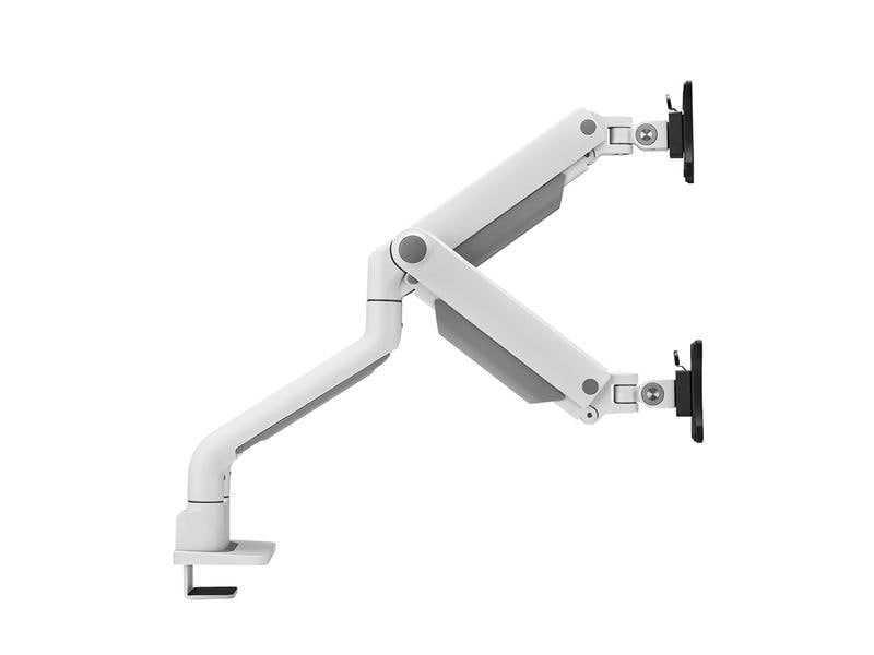 NEOMOUNTS Tischhalterung DS70S-950WH2 bis 18 kg – Weiss Vollbewegliche Tischhalterung für zwei 17-35