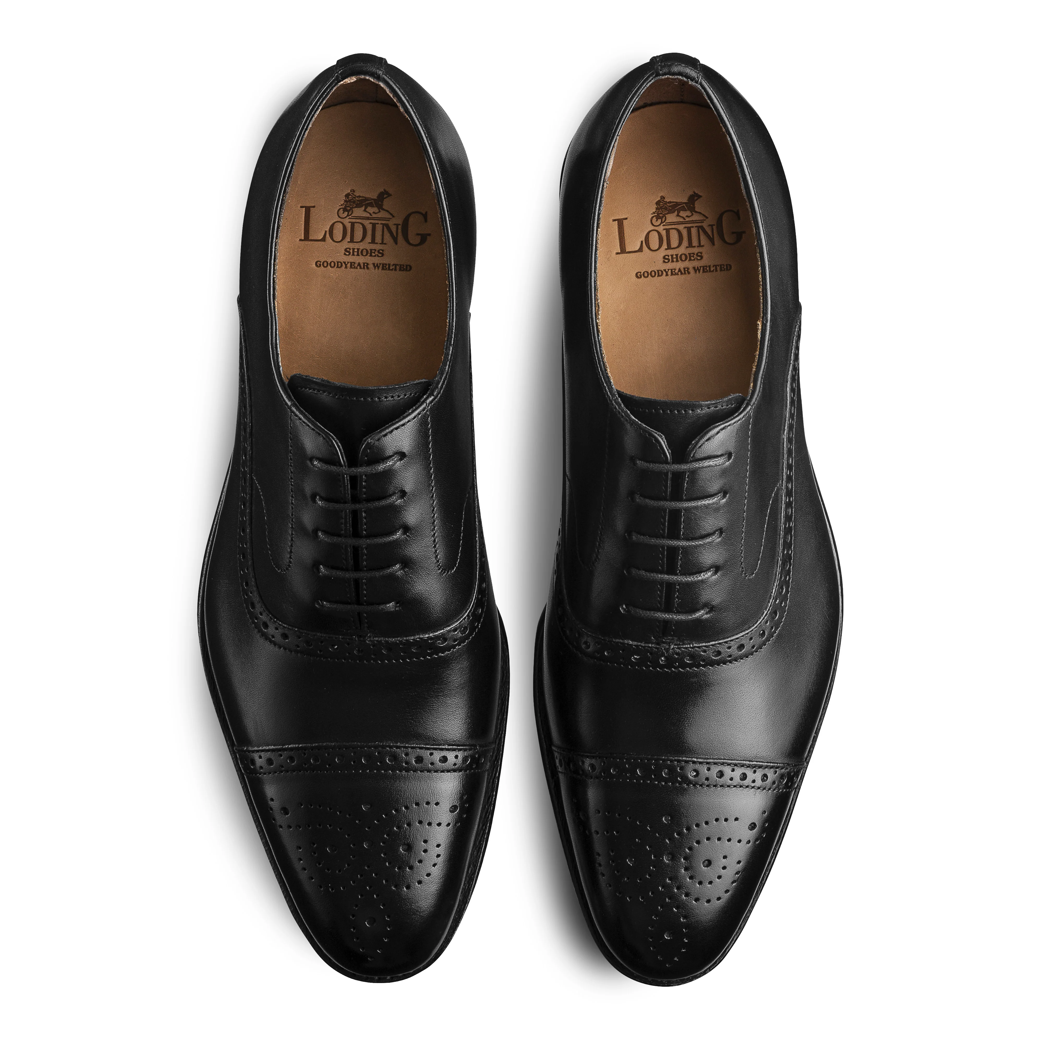 Richelieu Brogue Newton 318 noir
