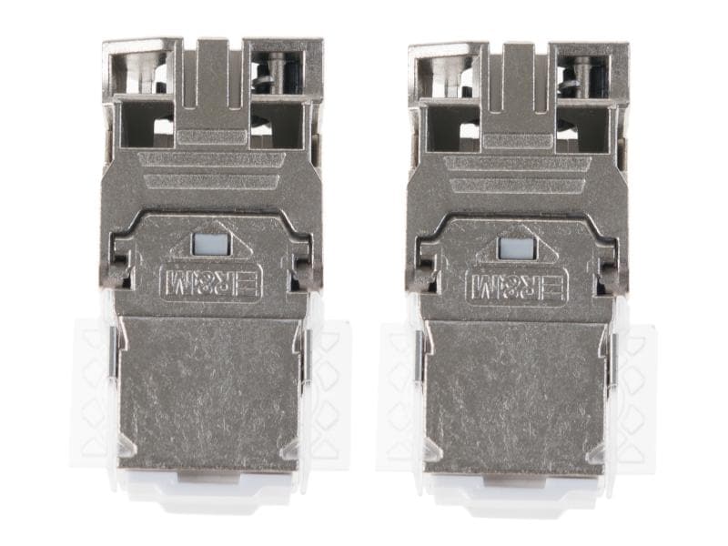 Feller EDIZIOdue Netzwerkdose UP 2x RJ45 Kat. 6A geschirmt Netzwerkdose,