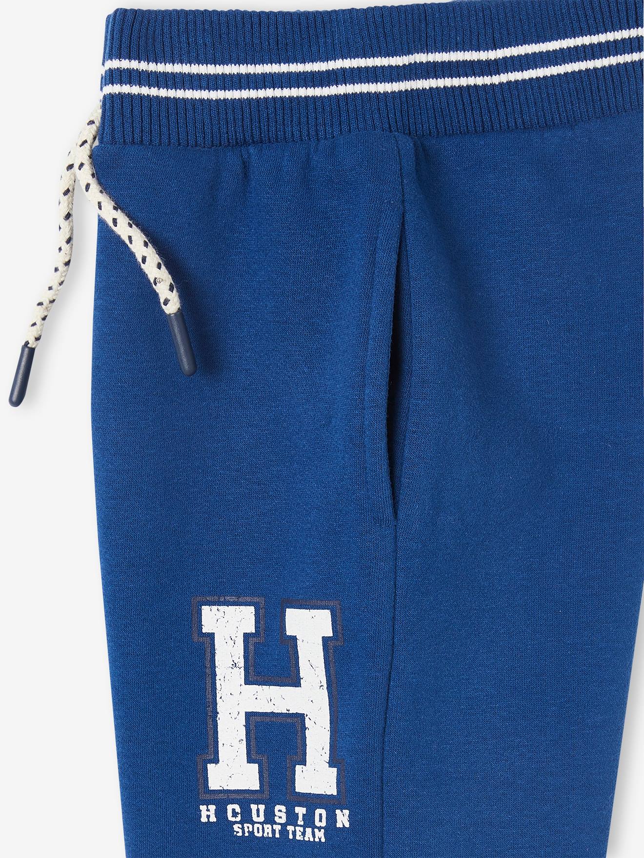 Calça de moletom cinza mesclado para meninos