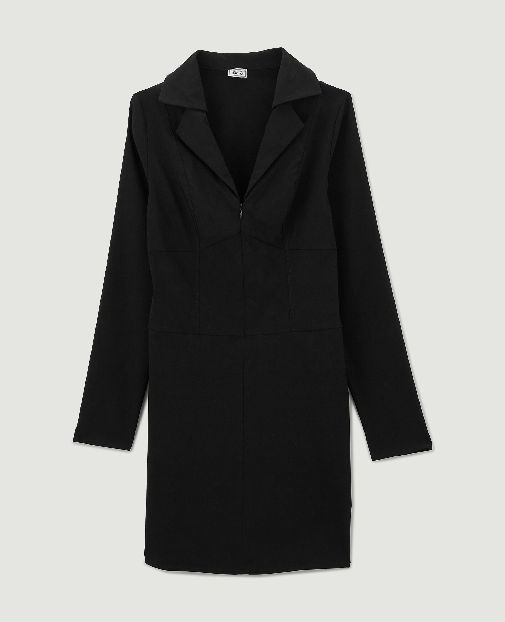 Robe zippée - Noir