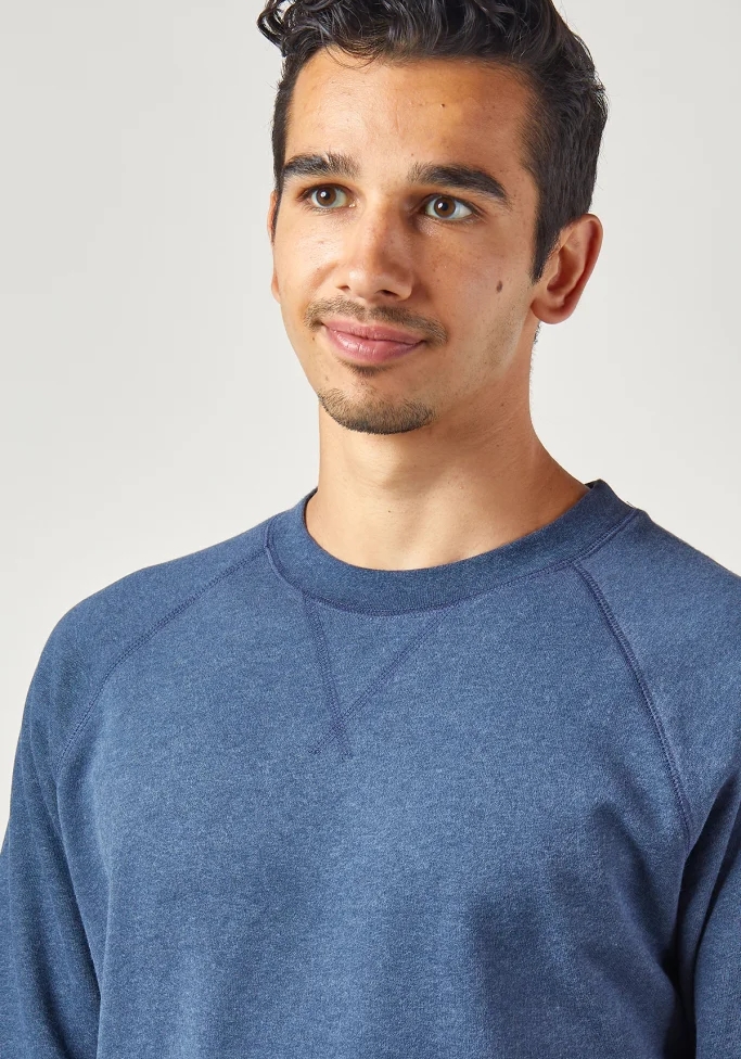 WE ARE ZRCL Herren-Sweater Basic Blue Stone