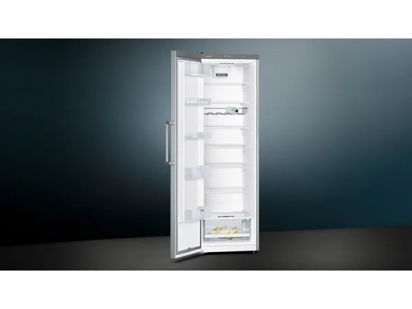 Siemens iQ300 KS36VVIEP - Køleskab - bredde: 60 cm - dybde: 65 cm - højde: 186 cm - 346 liter - Klasse E - rustfrit stål