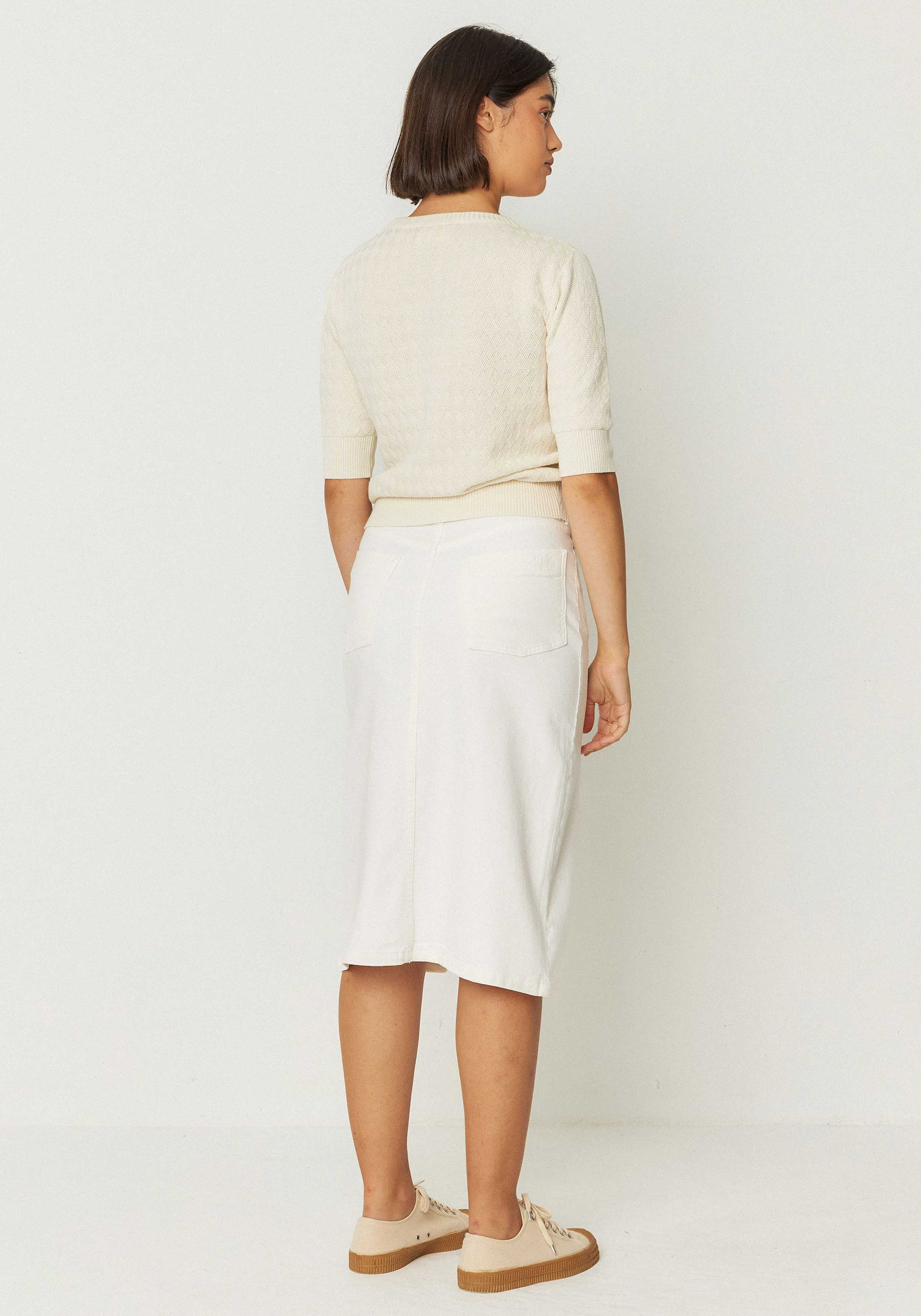 SKFK Kurzarmpullover Muike Cream