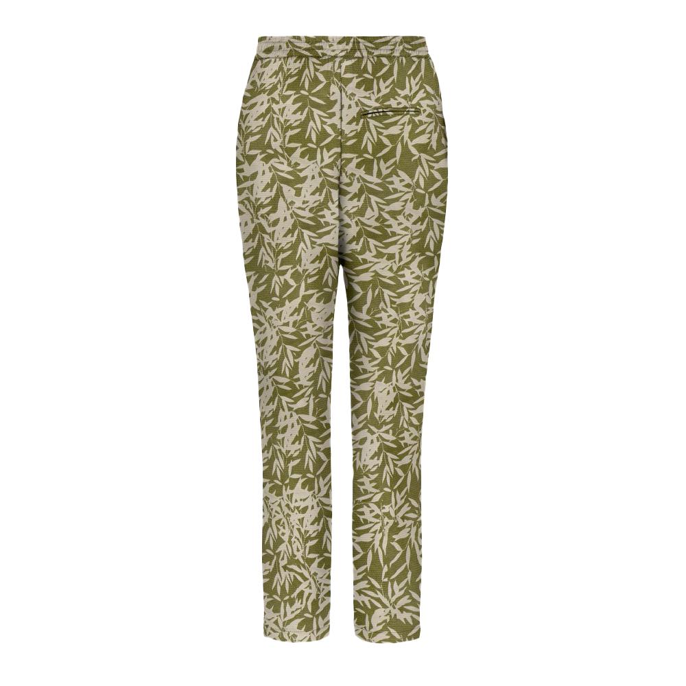 Only Pantalon Vert à Motifs Femme Only Nova