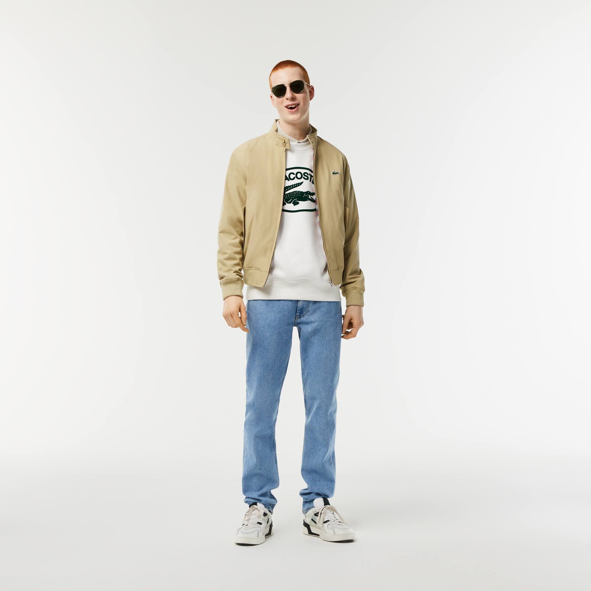 Herren LACOSTE Sweatshirt aus Bio-Baumwolle Sweatshirts - Weiss - Lacoste - Herren