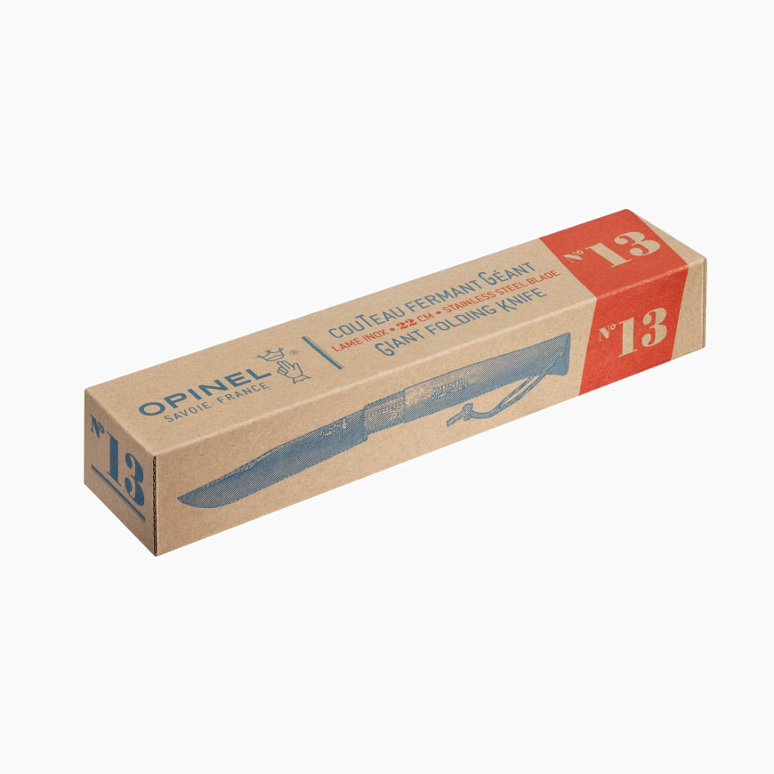 Couteau géant N°13 Inox et sa boîte
