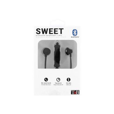 T'nB SWEET - Kit main libre - Ecouteurs filaire avec micro - intra-auriculaire - noir