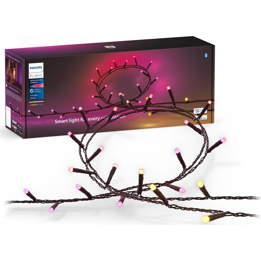 Philips Hue Bluetooth LED lichtsnoer Festavia White & Color Ambiance in zwart 28W IP54 40000mm