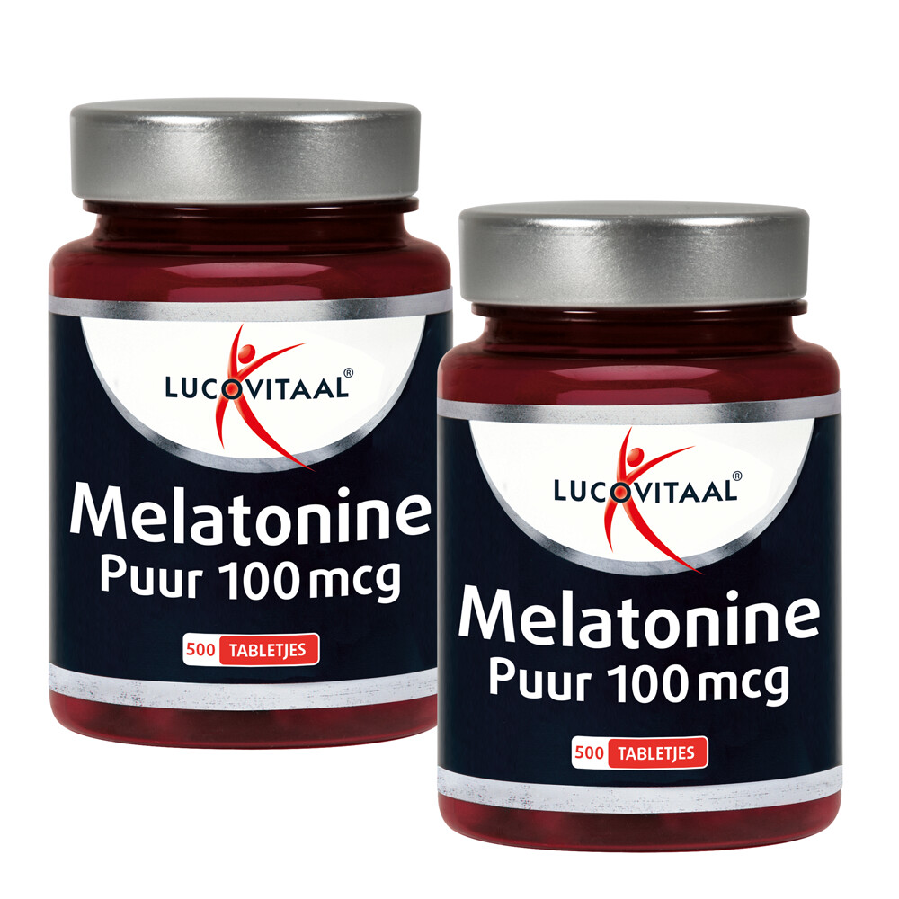Lucovitaal Melatonine 100mcg DUO Pack2x500 tabletten