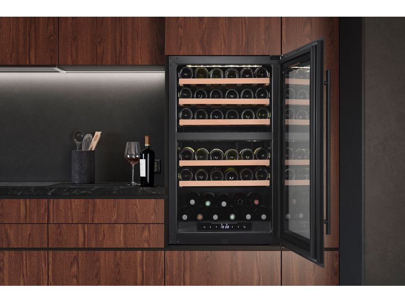 Trisa Einbauweinkühlschrank Dual Zone Schwarz, Rechts Weinkühlschrank