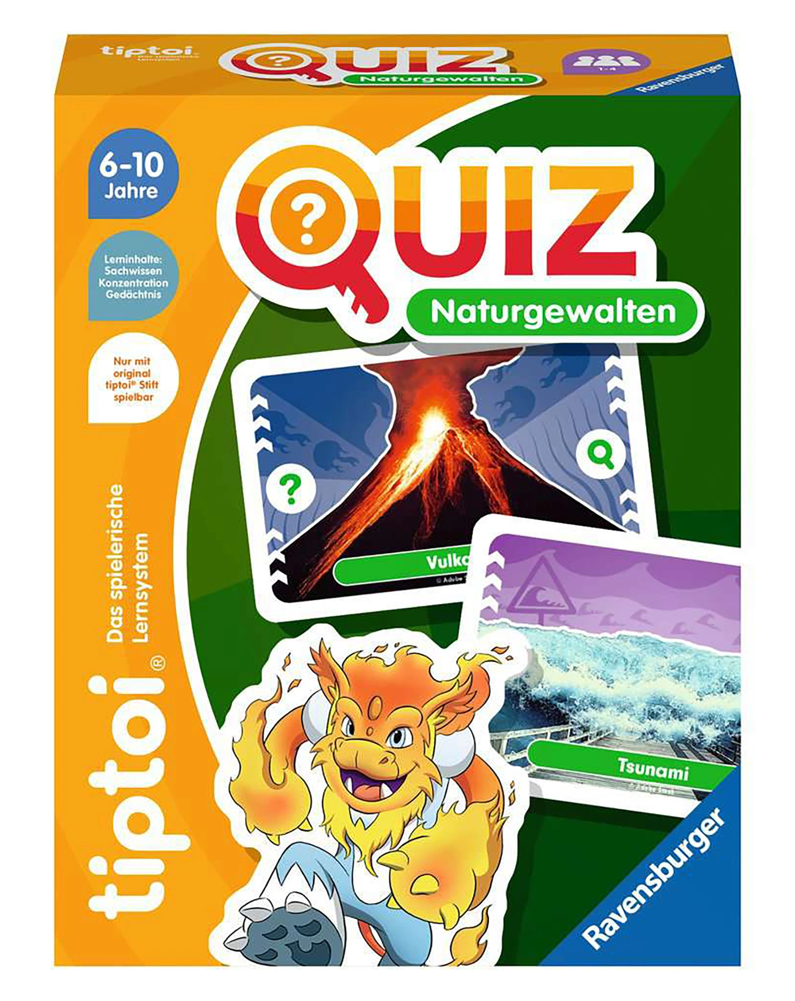 Quizspiel tiptoi® NATURGEWALTEN 36-teilig