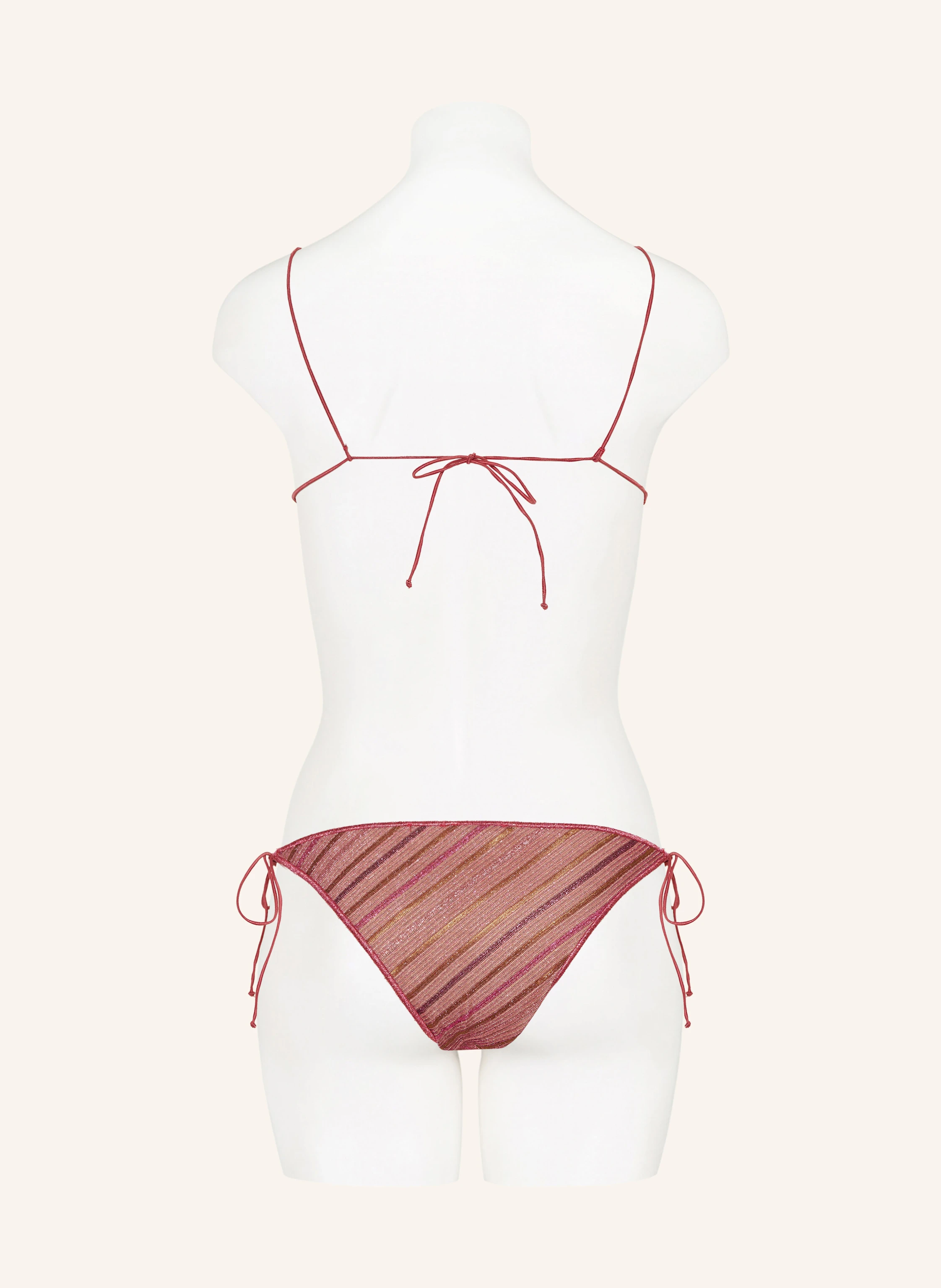 Oséree Triangel-Bikini SHINY STRIPES mit Glitzergarn
