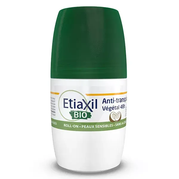 Etiaxil Déodorant Anti-Transpirant Coco Végétal 48h Bio Lot de 2 x 50ml