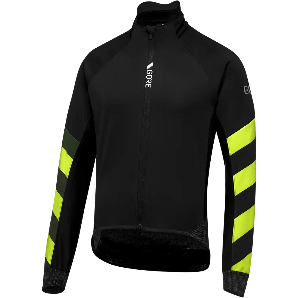 GORE Wear C5 GORE-TEX INFINIUM Signal Thermo Fietsjack Zwart/Geel Heren